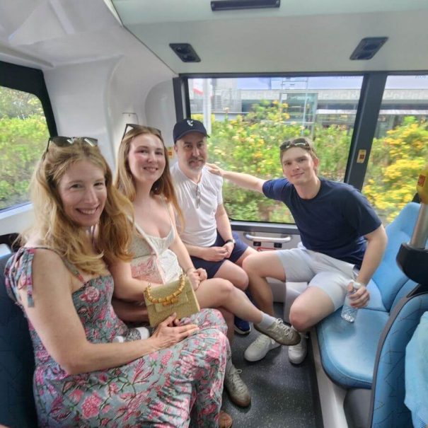 Private-Singapore-Walking-Tours-family-on-public-transport